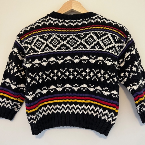 GAP cropped button up knit cardigan 100% cotton aztec print size XS - Picture 6 of 6